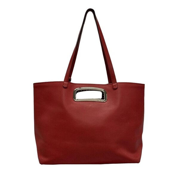 Auth PRADA - Red Leather Tote Bag - Picture 2 of 16